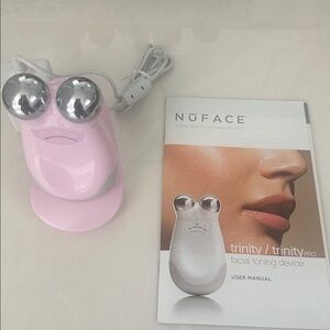 NuFace Trinity Pro Facial Toning Device - Pink and Silver